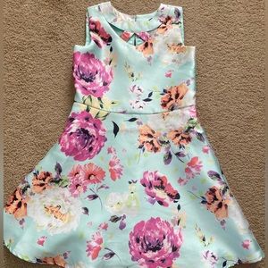Beautiful floral satin dress